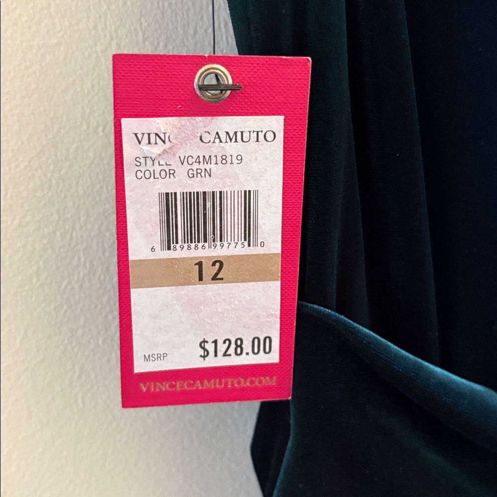 Vince Camuto Emerald Draped Dress - Picture 3 of 8